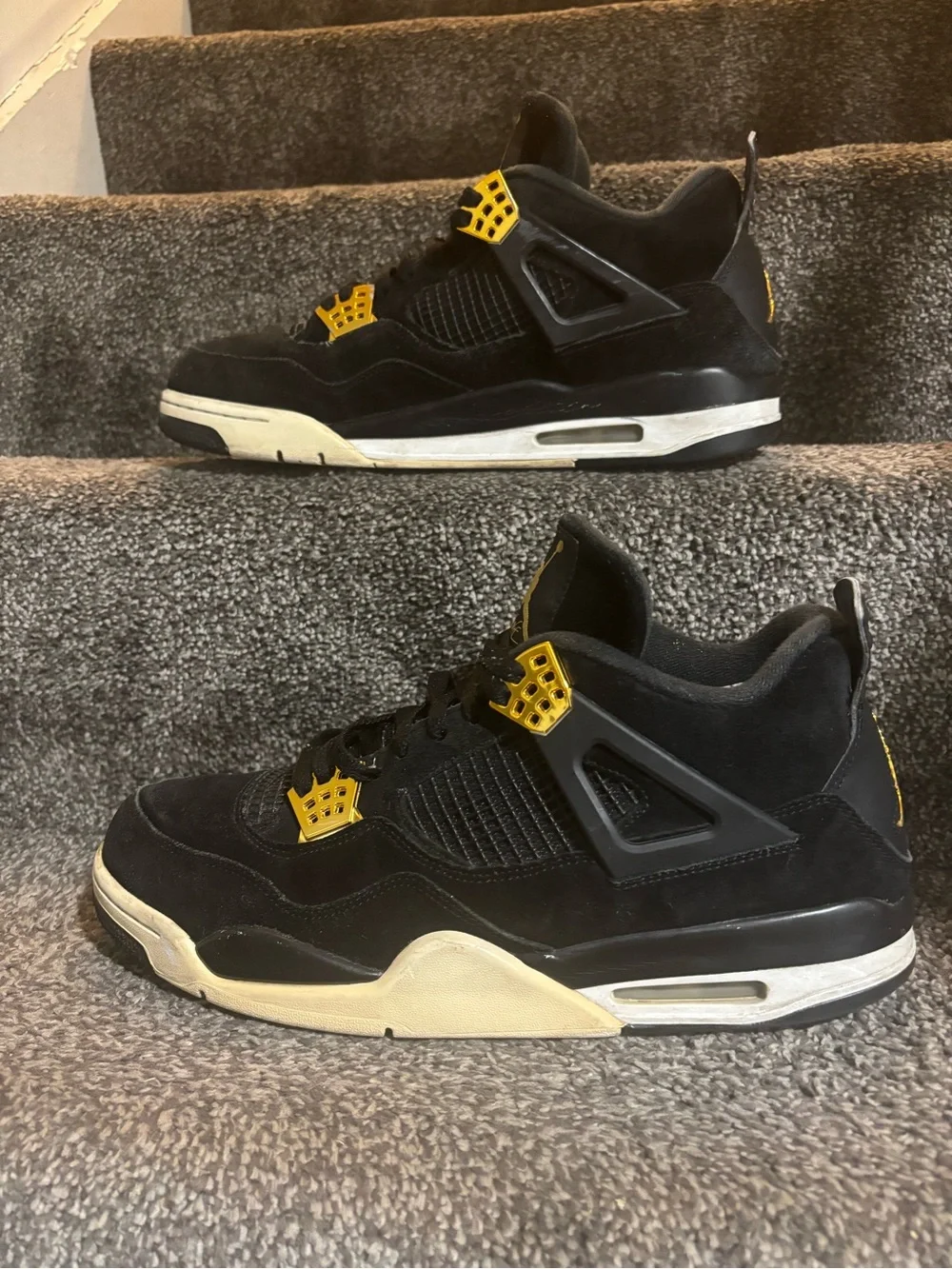 Air Jordan 4 Retro Royalty Black Gold size 13